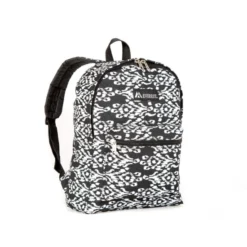 Basic Pattern Backpack -Travel Storage Store 1000x1000 1045kp bkwht ikat 550x550.jpg