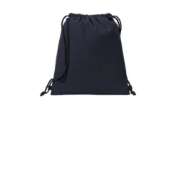 Port Authority ® Cotton Cinch Pack -Travel Storage Store 10085 Navy 1 BG620NavyFlatFront 1200W 550x550h.jpg