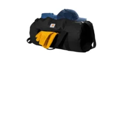 Carhartt® Canvas Packable Duffel With Pouch -Travel Storage Store 10987 Black 5 CT89105112BlackFlatLeftProp 1200W 550x550h.jpg