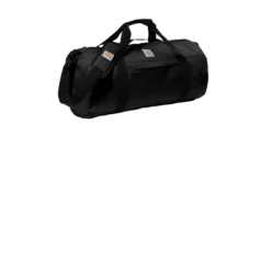 Carhartt® Canvas Packable Duffel With Pouch -Travel Storage Store 10987 Black 6 CT89105112BlackFlatRight 1200W 550x550h.jpg