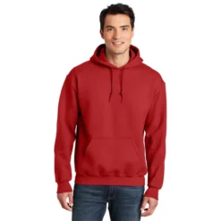 Gildan® - DryBlend® Pullover Hooded Sweatshirt 37 Gildan® - DryBlend® Pullover Hooded Sweatshirt -Travel Storage Store 12500 red model front 022021 550x550.jpg