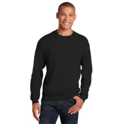Gildan® - Heavy Blend™ Crewneck Sweatshirt 25 Gildan® - Heavy Blend™ Crewneck Sweatshirt -Travel Storage Store 18000 black model front 550x550.jpg