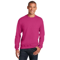 Gildan® - Heavy Blend™ Crewneck Sweatshirt -Travel Storage Store 18000 heliconia model front 550x550.jpg