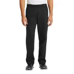 Gildan® Heavy Blend™ Open Bottom Sweatpant -Travel Storage Store 18400 Black model front 012016 550x550.jpg