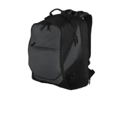 Port Authority® Xcape™ Computer Backpack -Travel Storage Store 3447 DkCharBlack 1 BG100DkCharBlackFlatFront 1200W 550x550h.jpg