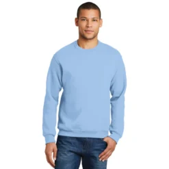 JERZEES® - NuBlend® Crewneck Sweatshirt 30 JERZEES® - NuBlend® Crewneck Sweatshirt -Travel Storage Store 562M lightblue model front 102016 550x550.jpg