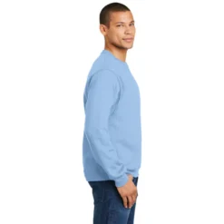 JERZEES® - NuBlend® Crewneck Sweatshirt 32 JERZEES® - NuBlend® Crewneck Sweatshirt -Travel Storage Store 562M lightblue model side 102016 550x550.jpg