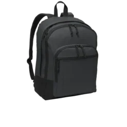 Port Authority Basic Backpack -Travel Storage Store 6223 DarkCharcoal 1 BG204darkcharcoalfront 1200W 550x550h.jpg
