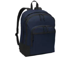 Port Authority Basic Backpack -Travel Storage Store 6223 Navy 1 BG204navyfront 1200W 550x550h.jpg