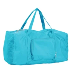 Rip-Stop Compact Folding Travel Bag -Travel Storage Store 8257 teal 500x500 550x550.jpg