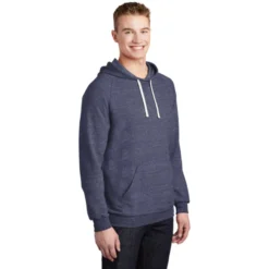 JERZEES ® Snow Heather French Terry Raglan Hoodie -Travel Storage Store 90M navy model 3q 550x550.jpg