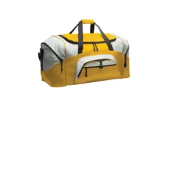 Port Authority® - Standard Colorblock Sport Duffel -Travel Storage Store 917 GoldGrey 1 BG99goldGA15 337W 550x550h.jpg
