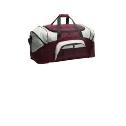 Port Authority® - Standard Colorblock Sport Duffel -Travel Storage Store 917 MaroonGrey 1 BG99maroonGA15 337W 550x550h.jpg