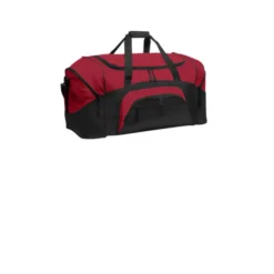 Port Authority® - Standard Colorblock Sport Duffel -Travel Storage Store 917 TrueRedBlack 1 BG99trueredblackfront 337W 550x550h.jpg