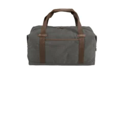 Port Authority ® Cotton Canvas Duffel 9 Port Authority ® Cotton Canvas Duffel -Travel Storage Store 9421 DarkSmokeGry 1 BG803DarkSmokeGryFlatFront 1200W 550x550h.jpg