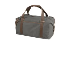 Port Authority ® Cotton Canvas Duffel 11 Port Authority ® Cotton Canvas Duffel -Travel Storage Store 9421 DarkSmokeGry 3 BG803DarkSmokeGryAngleLeft 1200W 550x550h.jpg
