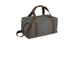 Port Authority ® Cotton Canvas Duffel 12 Port Authority ® Cotton Canvas Duffel -Travel Storage Store 9421 DarkSmokeGry 4 BG803DarkSmokeGryAngleRight 1200W 550x550h.jpg 1