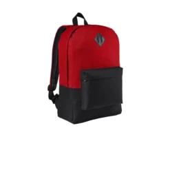 Port Authority ® Retro Backpack 13 Port Authority ® Retro Backpack -Travel Storage Store 9724 TrueRedBlack 3 BG7150TrueRedBlackAngleRight 1200W 550x550h.jpg