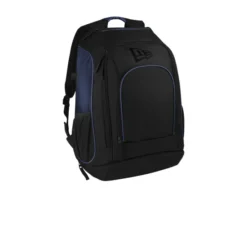 New Era ® Shutout Backpack -Travel Storage Store 9726 TrueNavyBlk 3 NEB300TrueNavyBlkAngleRight 1200W 550x550h.jpg