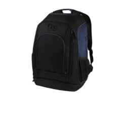 New Era ® Shutout Backpack -Travel Storage Store 9726 TrueNavyBlk 4 NEB300TrueNavyBlkAngleLeft 1200W 550x550h.jpg