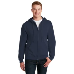JERZEES® - NuBlend® Full-Zip Hooded Sweatshirt 31 JERZEES® - NuBlend® Full-Zip Hooded Sweatshirt -Travel Storage Store 993M navy model front 550x550.jpg