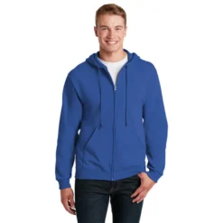 JERZEES® - NuBlend® Full-Zip Hooded Sweatshirt 33 JERZEES® - NuBlend® Full-Zip Hooded Sweatshirt -Travel Storage Store 993M royal model front 550x550.jpg