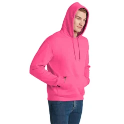 JERZEES® - NuBlend® Pullover Hooded Sweatshirt 39 JERZEES® - NuBlend® Pullover Hooded Sweatshirt -Travel Storage Store 996M neonpink model hood 550x550.jpg