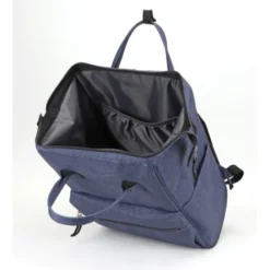Wide Mouth Laptop Backpack -Travel Storage Store B7305 navy open asi 550x550.jpg