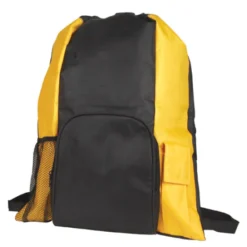 Islander Drawstring Tote Backpack -Travel Storage Store BP1142 YlwBlk 550x550.jpg