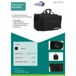 DuffelGear 1000 Series "TuffDuff" Duffel 22" -Travel Storage Store DFL1022 550x550h.jpg