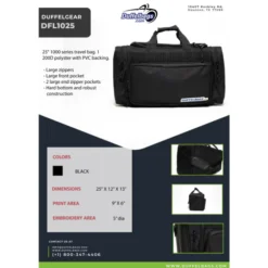 DuffelGear 1000 Series "TuffDuff" Duffel 25" -Travel Storage Store DFL1025 550x550h.jpg