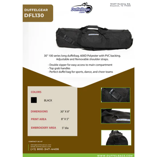 DuffelGear 100 Series 30" Roll Duffel 2 DuffelGear 100 Series 30" Roll Duffel - Image 2