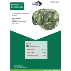 DuffelGear Large Camo Roll Duffel 30" 6 DuffelGear Large Camo Roll Duffel 30" -Travel Storage Store DFLRB30AMN 550x550h.jpg