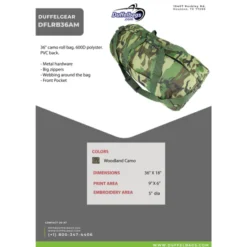 DuffelGear Large Camo Roll Duffel 36" -Travel Storage Store DFLRB36AMN 550x550h.jpg