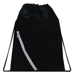 Zipper Pocket Drawstring Backpack