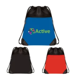 Mesh Drawstring Bag With Micro Fiber Front Zipper Pocket -Travel Storage Store DS21709 3 550x550.jpg