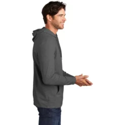 District ® Featherweight French Terry ™ Hoodie -Travel Storage Store DT571 washedcoal model side 550x550.jpg