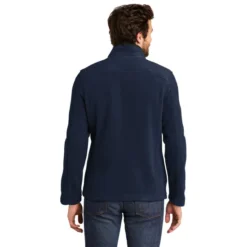 Eddie Bauer® - Full-Zip Fleece Jacket -Travel Storage Store EB200 riverblue model back 550x550.jpg