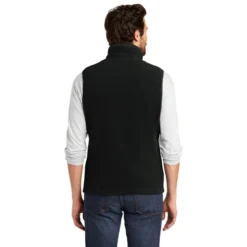 Eddie Bauer® - Fleece Vest -Travel Storage Store EB204 black model back 550x550.jpg