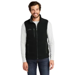 Eddie Bauer® - Fleece Vest -Travel Storage Store EB204 black model front 550x550.jpg