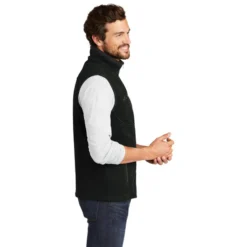 Eddie Bauer® - Fleece Vest -Travel Storage Store EB204 black model side 550x550.jpg