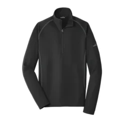 Eddie Bauer® Smooth Fleece Base Layer 1/2-Zip 15 Eddie Bauer® Smooth Fleece Base Layer 1/2-Zip -Travel Storage Store EB236 Black flat front 550x550.jpg