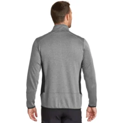 Eddie Bauer® Full-Zip Heather Stretch Fleece Jacket -Travel Storage Store EB238 greyhthr model back 052016 550x550.jpg