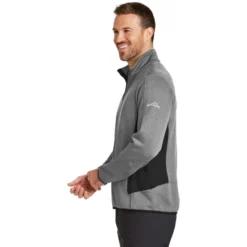 Eddie Bauer® Full-Zip Heather Stretch Fleece Jacket -Travel Storage Store EB238 greyhthr model side 052016 550x550.jpg