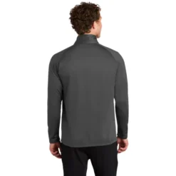Eddie Bauer ® Smooth Fleece Base Layer Full-Zip -Travel Storage Store EB246 irongate model back 550x550.jpg