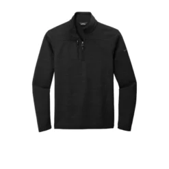 Eddie Bauer ® Sweater Fleece 1/4-Zip -Travel Storage Store EB254 black flat front 550x550.jpg
