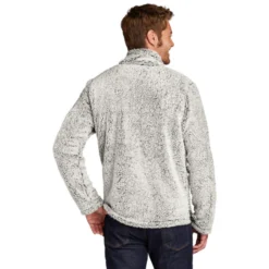 Port Authority® Cozy 1/4-Zip Fleece 14 Port Authority® Cozy 1/4-Zip Fleece -Travel Storage Store F130 greyheather model back 550x550.jpg