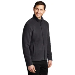 Port Authority® Ultra Warm Brushed Fleece Jacket 12 Port Authority® Ultra Warm Brushed Fleece Jacket -Travel Storage Store F211 graphitedeepblack model 3q 550x550.jpg