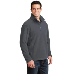Port Authority® Value Fleece 1/4-Zip Pullover -Travel Storage Store F218 irongrey model 3q 102016 550x550.jpg