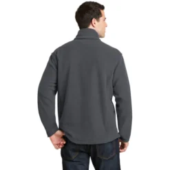 Port Authority® Value Fleece 1/4-Zip Pullover -Travel Storage Store F218 irongrey model back 102016 550x550.jpg